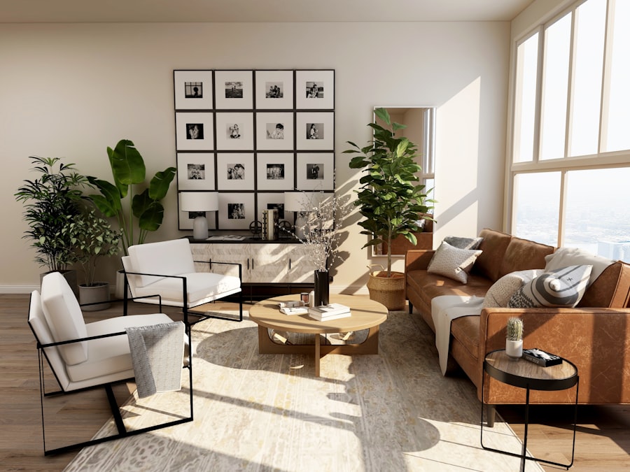 Warm living space with carefully placed lighting, an illustrative project image